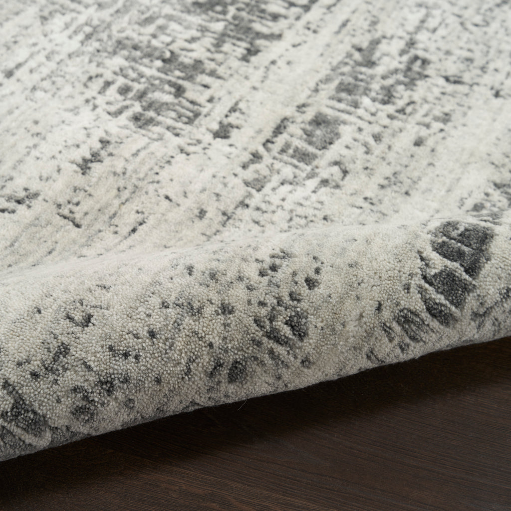 nourison harmony hay01 ivory charcoal rug