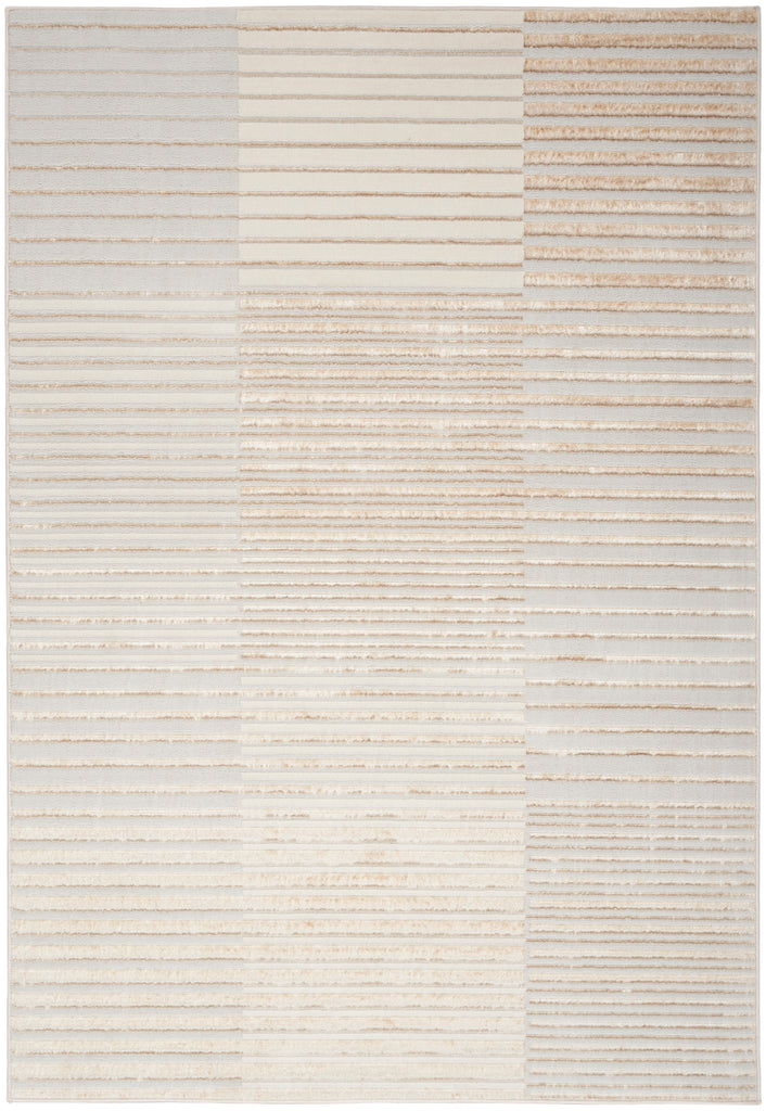 nourison brushstrokes bsk04 beige silver rug