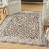 nourison eco cycle ecy04 ivory mocha rug