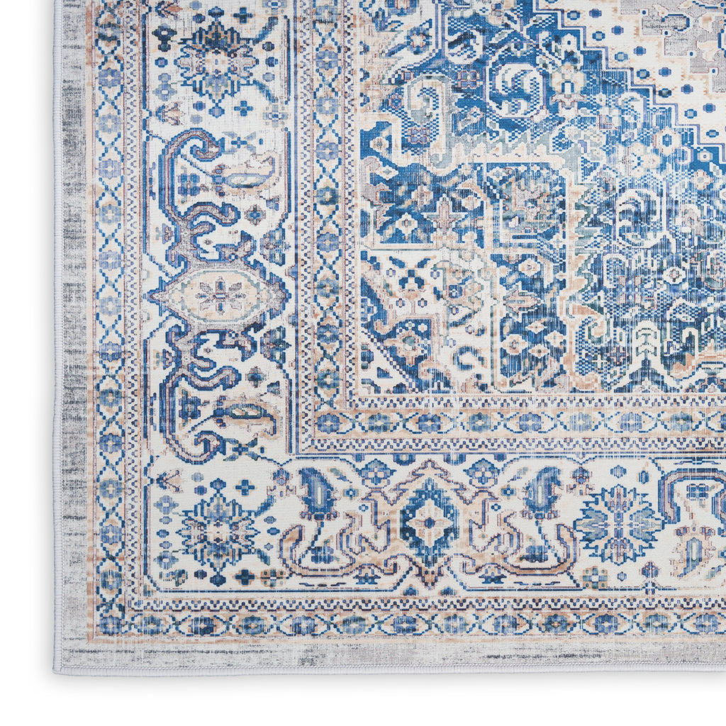 nourison vintage home vnh01 beige blue rug