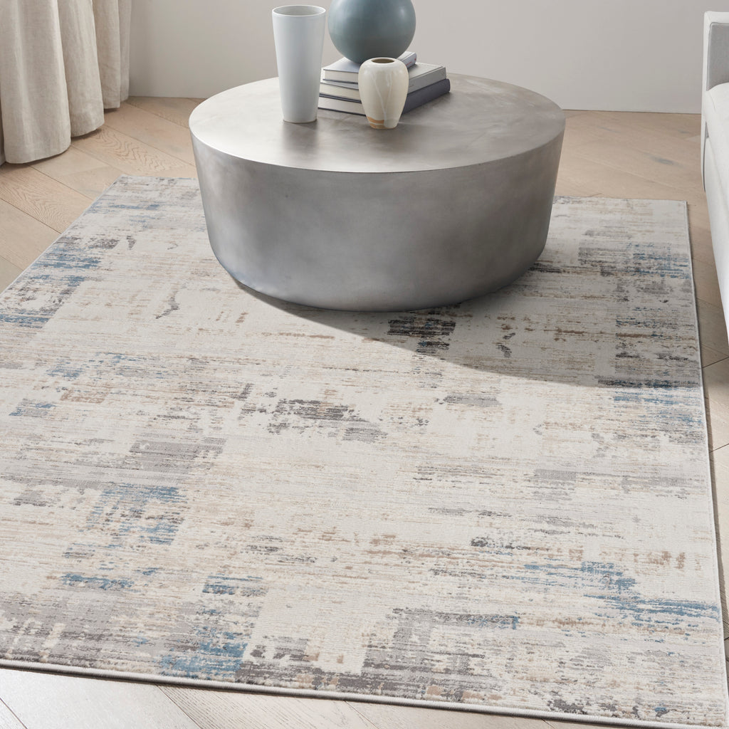 nourison ck022 infinity ifn06 ivory grey blue rug