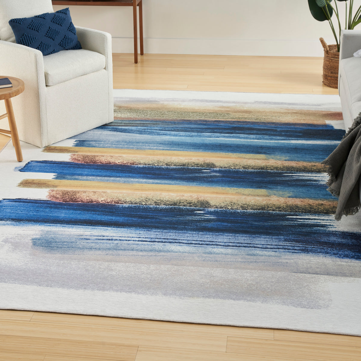 nourison nourison washables nwb09 blue multicolor rug