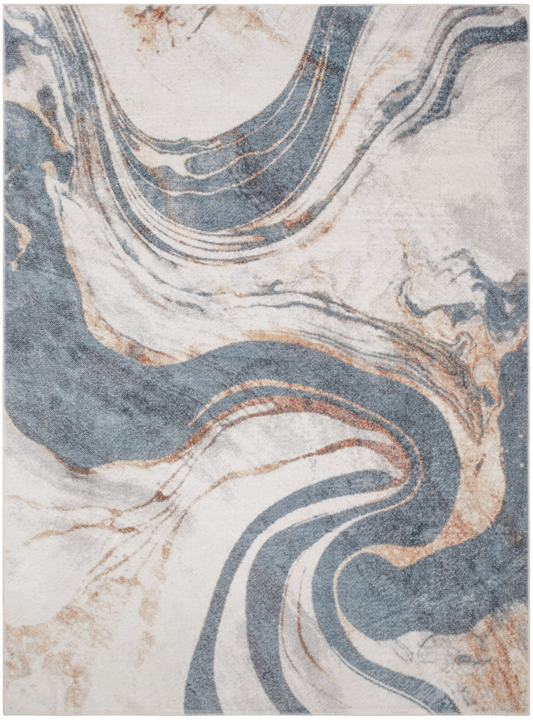 nourison astra machine washable asw15 ivory blue rug