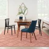 nourison easy care nes01 coral orange rug