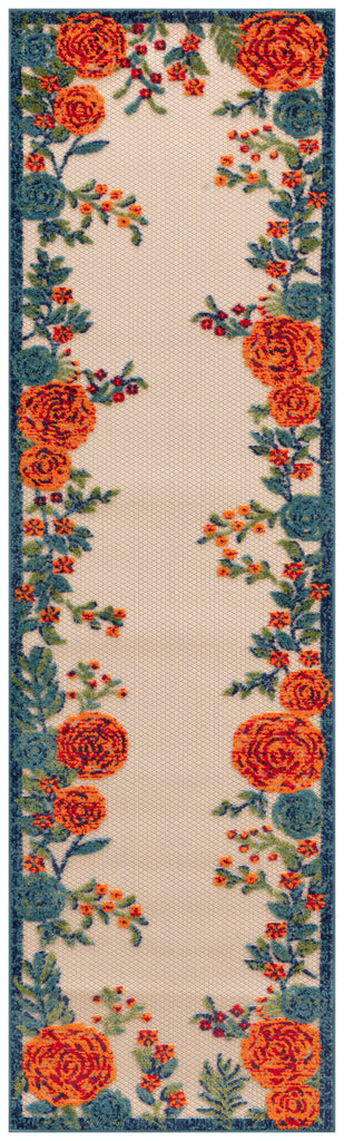 nourison aloha alh32 ivory multicolor rug