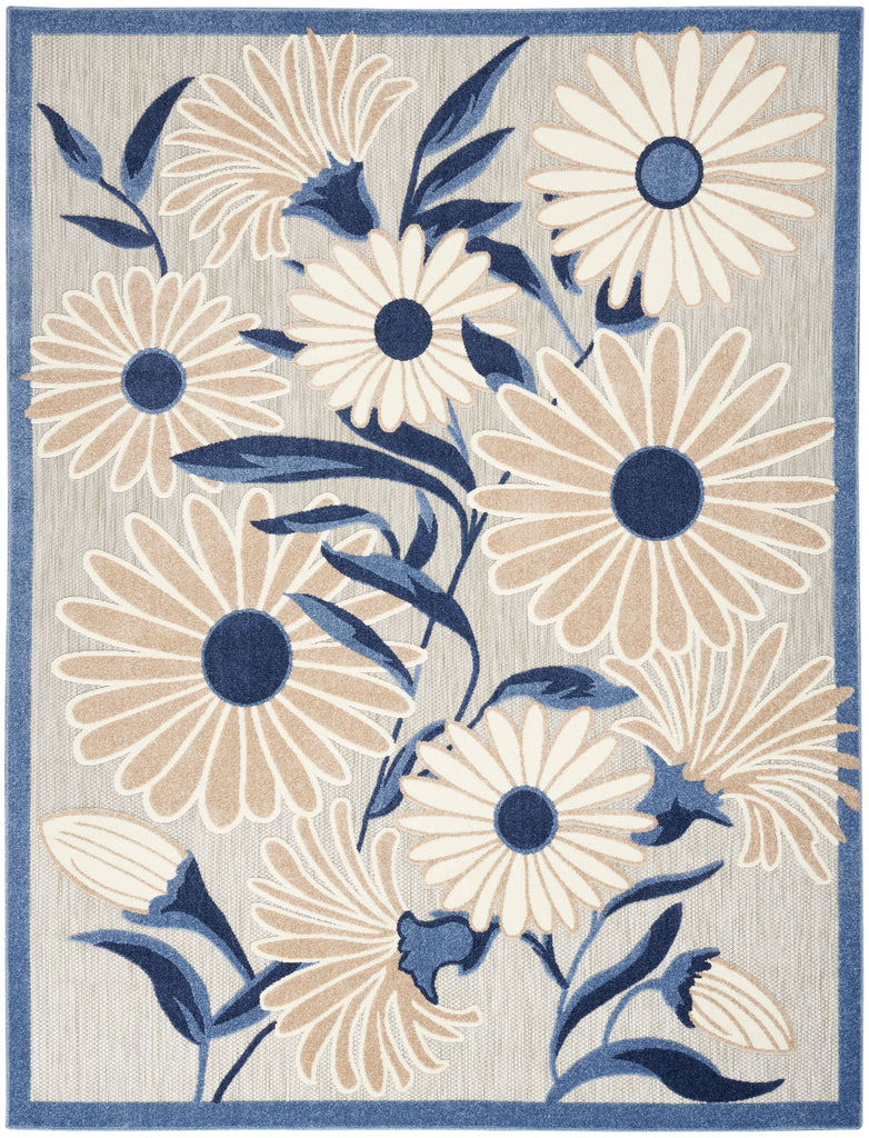nourison aloha alh33 blue grey rug