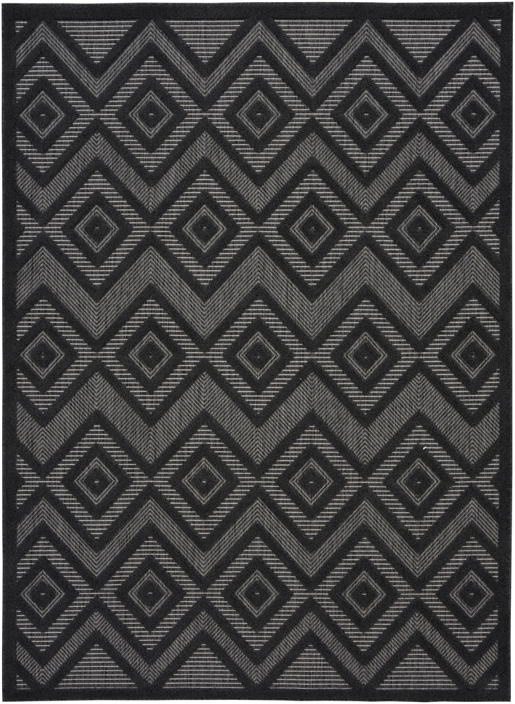 nourison versatile nrv01 charcoal black rug