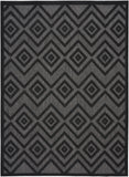 nourison versatile nrv01 charcoal black rug