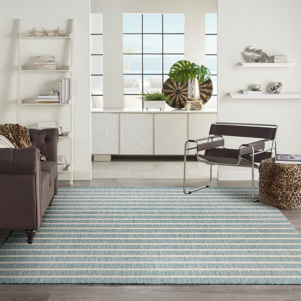 nourison positano pos03 aqua ivory rug