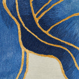 nourison prismatic prs32 blue gold rug