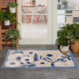 nourison aloha alh33 blue grey rug