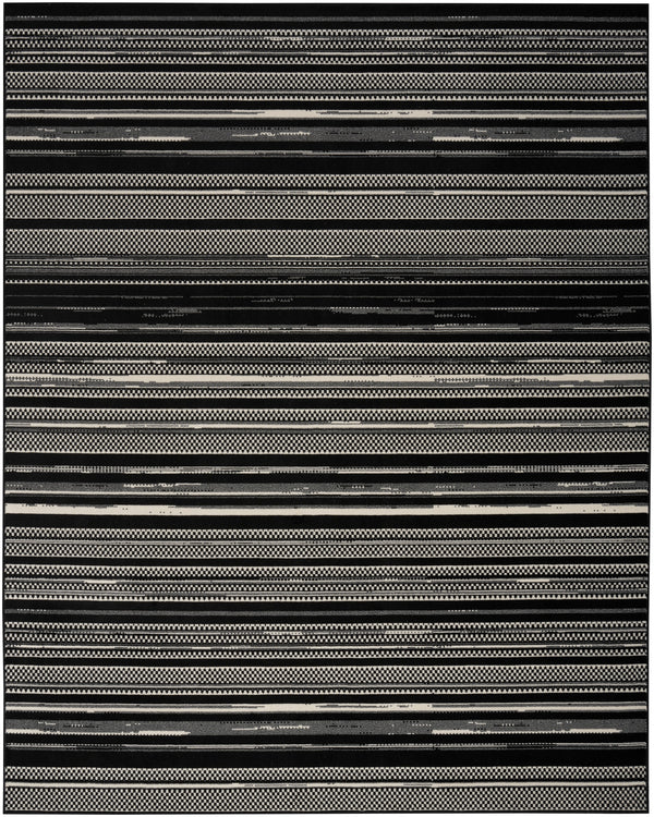 nourison grafix grf41 black white rug