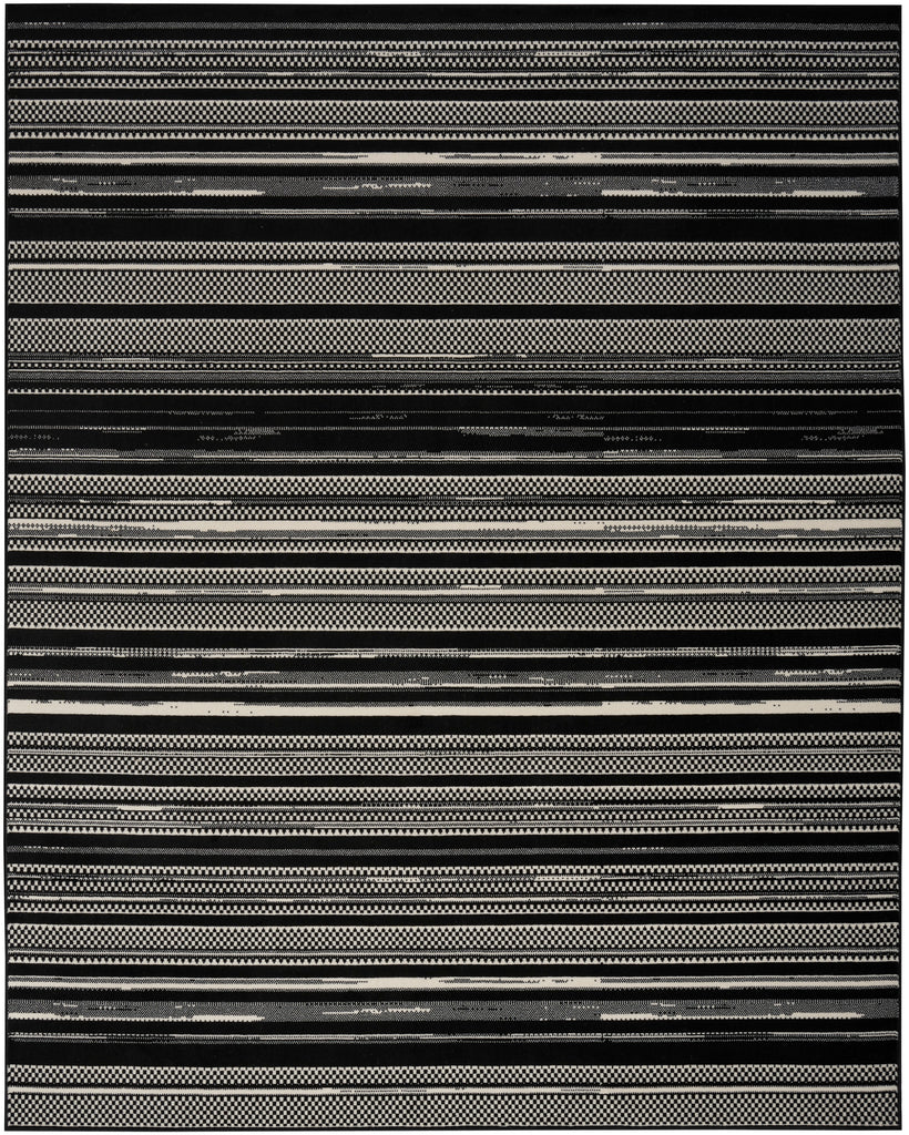 nourison grafix grf41 black white rug