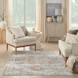 nourison astra machine washable asw12 denim multicolor rug