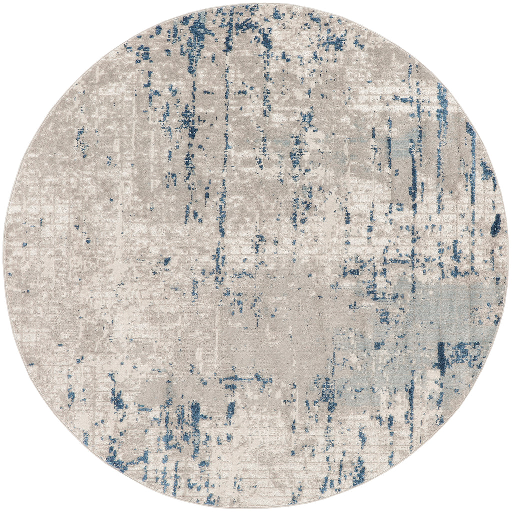 nourison quarry qua01 ivory grey blue rug