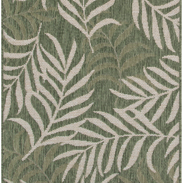 nourison garden oasis goa01 green ivory rug
