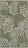 nourison garden oasis goa01 green ivory rug