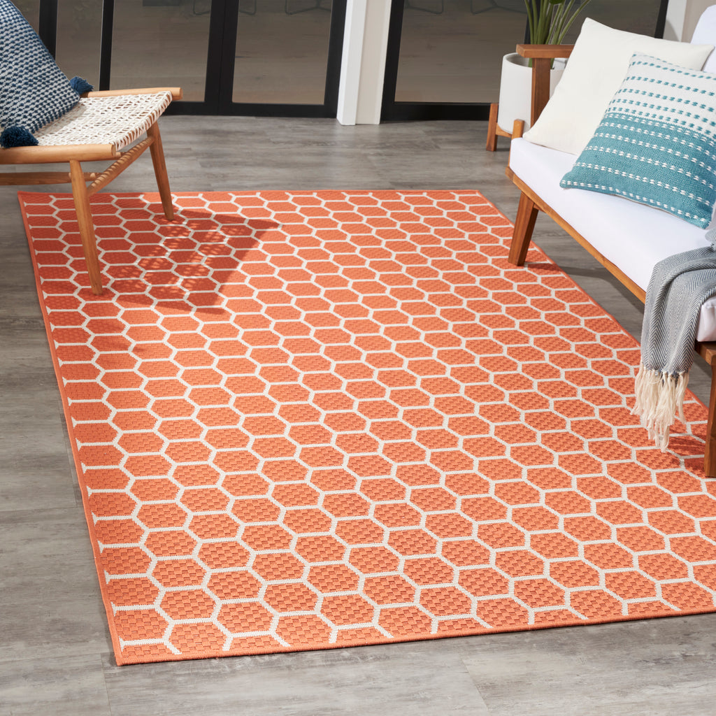 nourison twist reversible tws01 coral rug