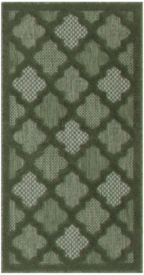 nourison easy care nes01 green rug