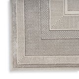 nourison glitz glz07 silver rug