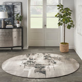 nourison twilight twi30 grey ivory black rug