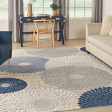 nourison aloha alh29 blue grey rug