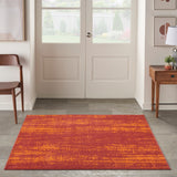 nourison nourison essentials nre03 red rug