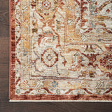 nourison sahar shr02 rust rug