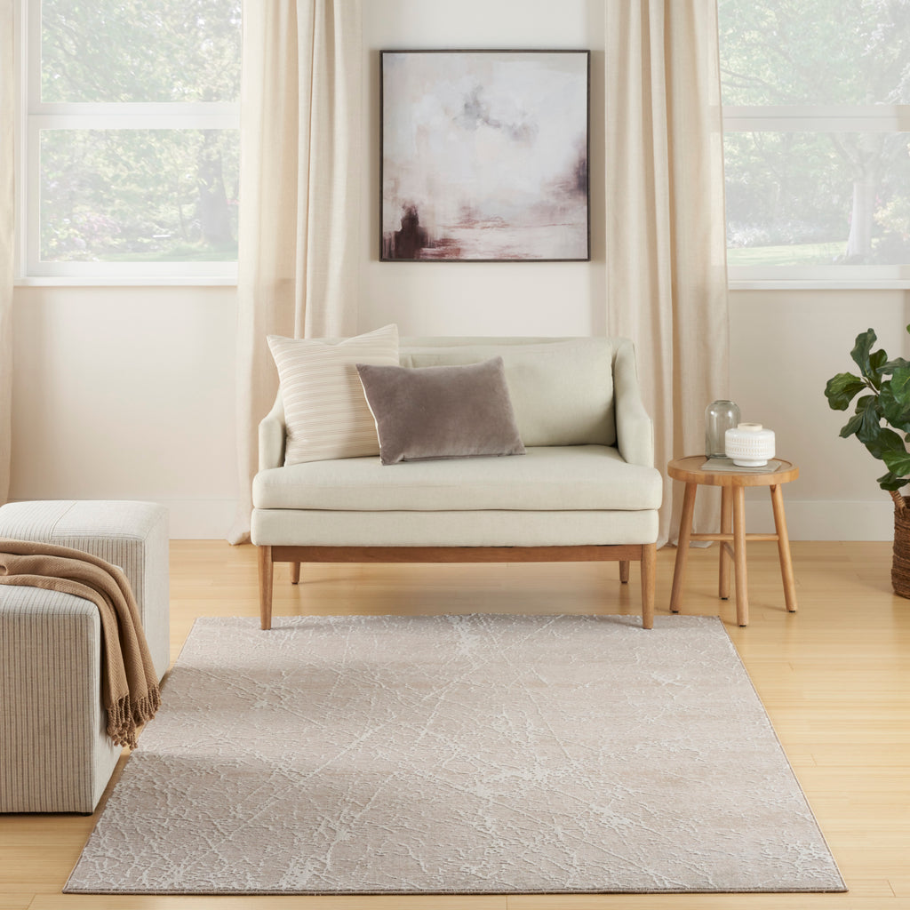nourison exhale exl02 mocha ivory rug