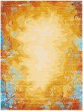 nourison prismatic prs29 gold multicolor rug