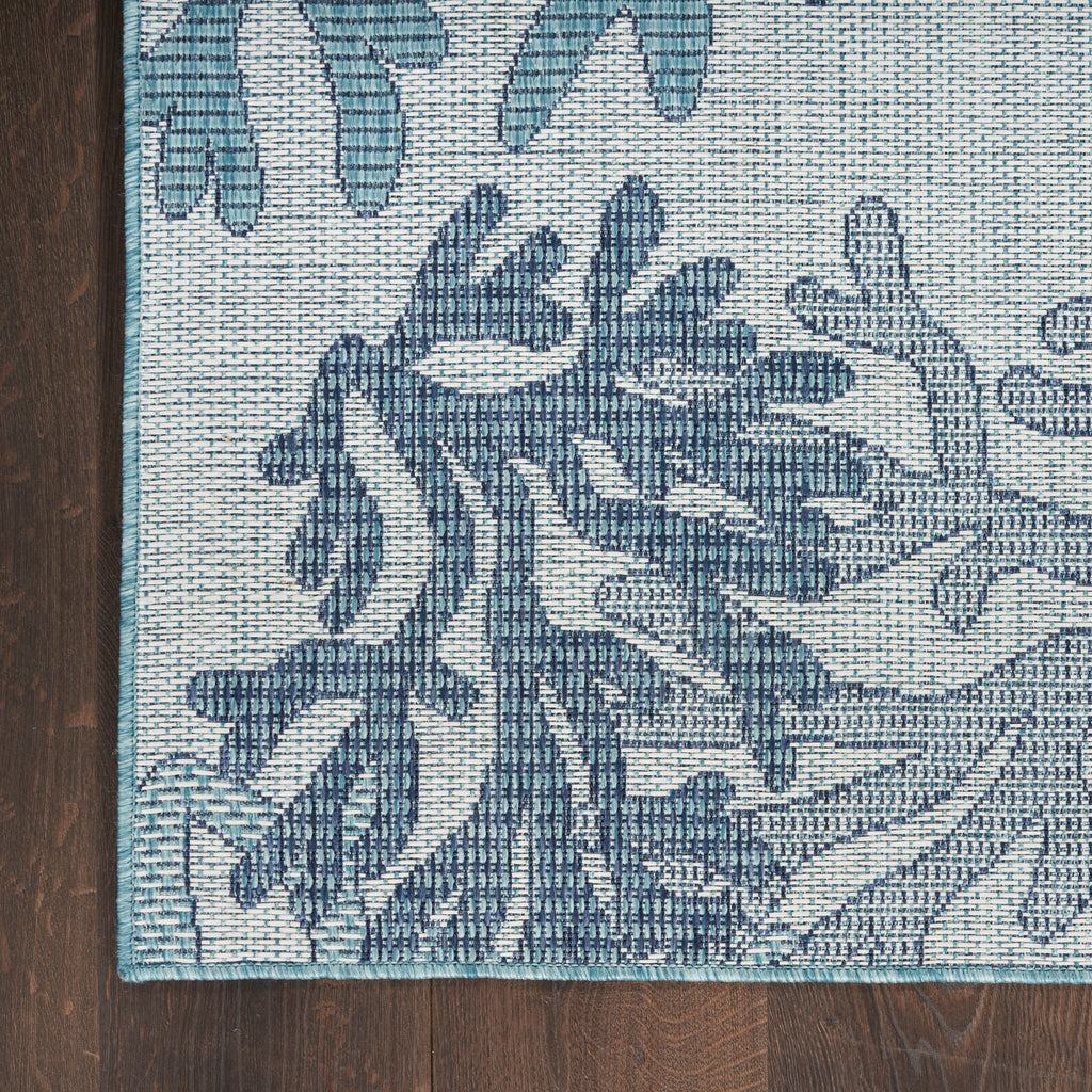 nourison garden oasis goa05 blue rug