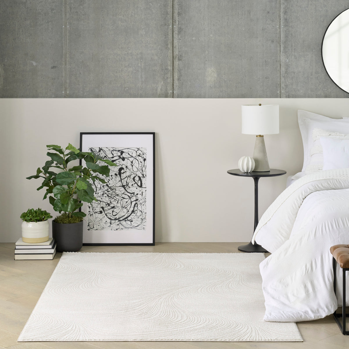 nourison central park west cep02 ivory rug