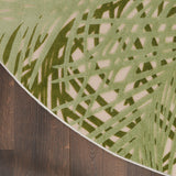 nourison aloha alh41 ivory green rug