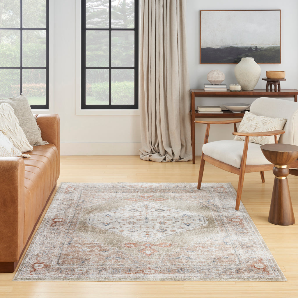 nourison astra machine washable asw11 sage multicolor rug
