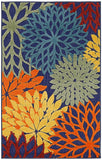 nourison aloha alh05 navy multicolor rug