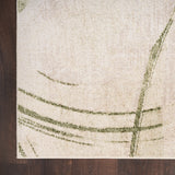 nourison astra machine washable asw14 beige green rug