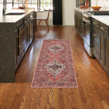 nourison grand washables grw03 rust multicolor rug
