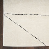 nourison modern comfort mnc02 ivory black rug