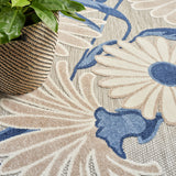 nourison aloha alh33 blue grey rug