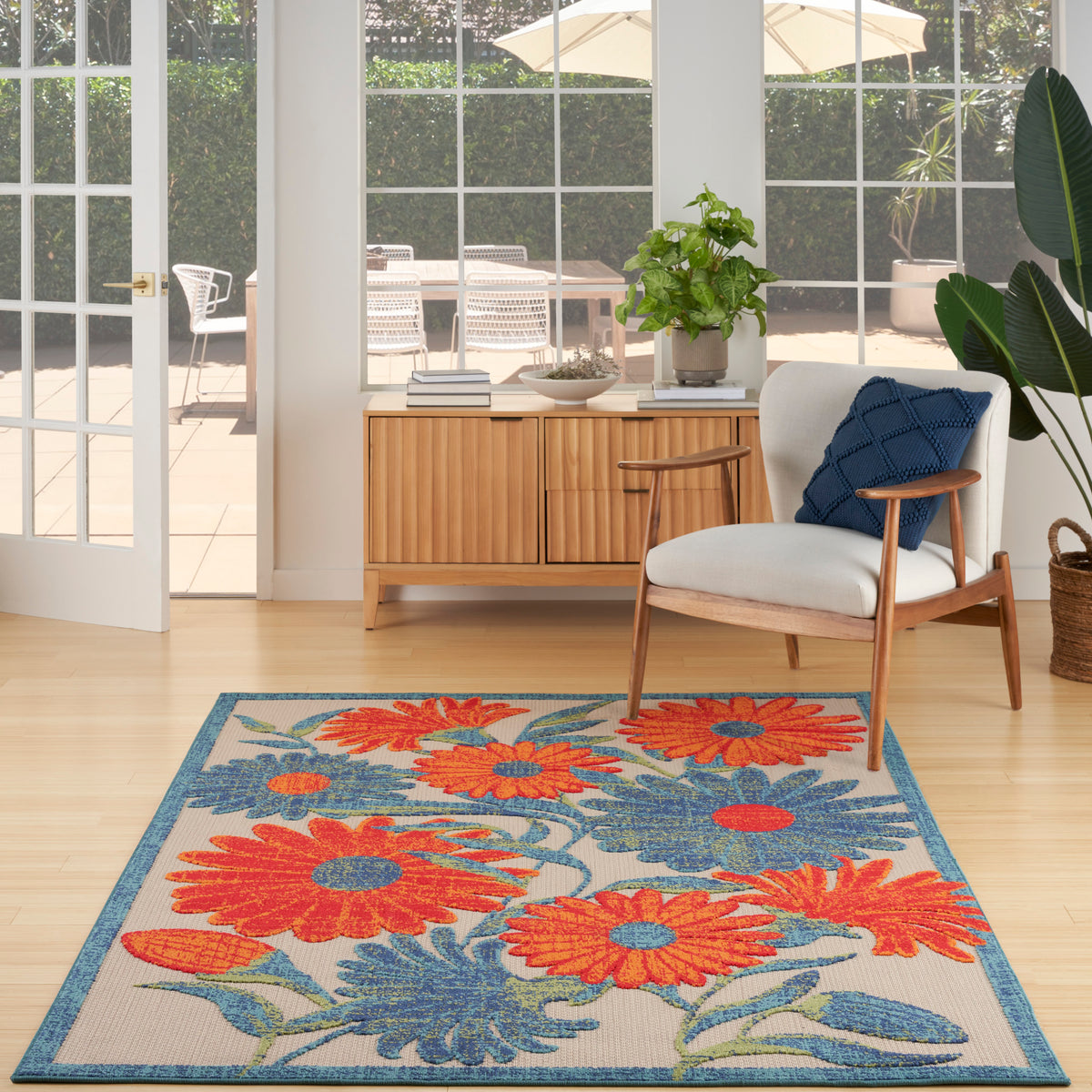 nourison aloha alh33 ivory multicolor rug