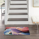 nourison prismatic prs34 black rug