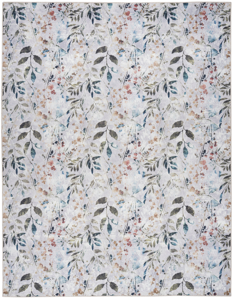 nourison nourison washables nwb05 grey multicolor rug
