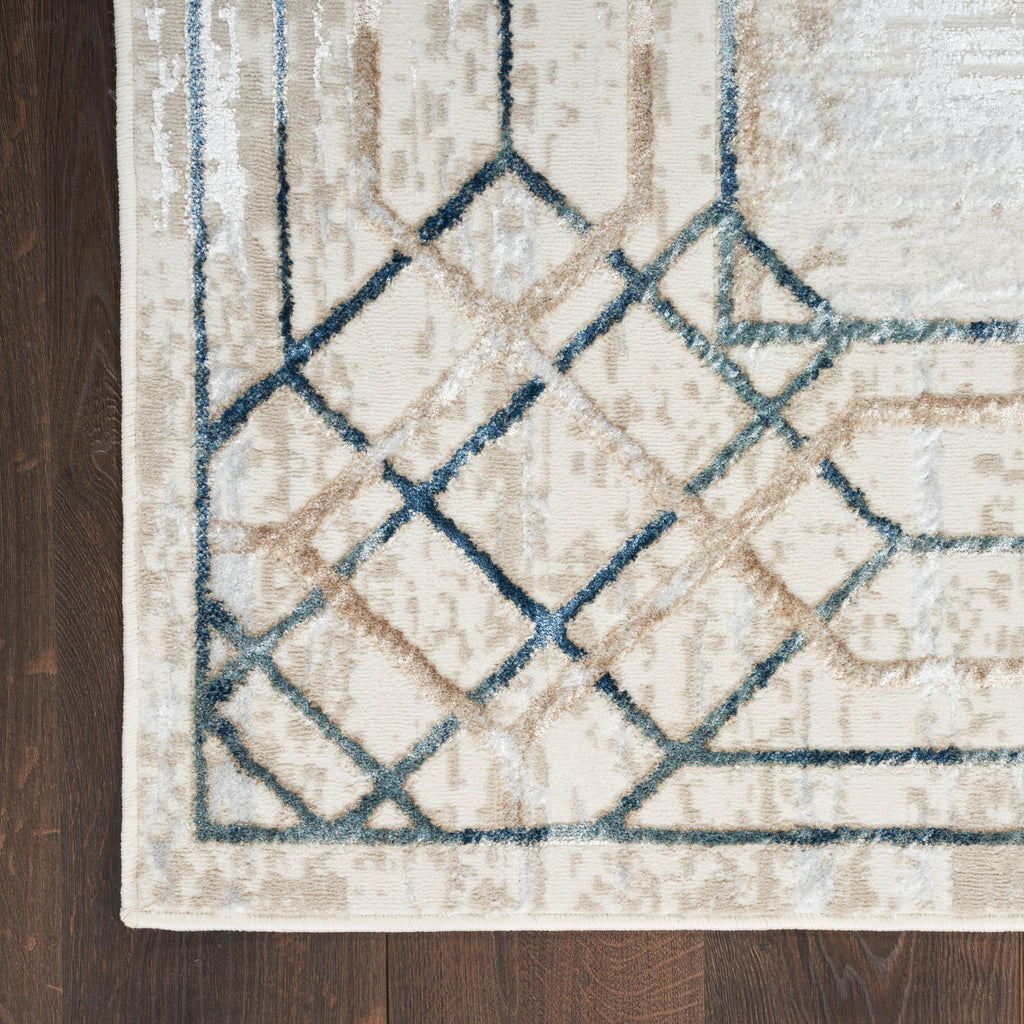 nourison glitz glz03 ivory taupe rug