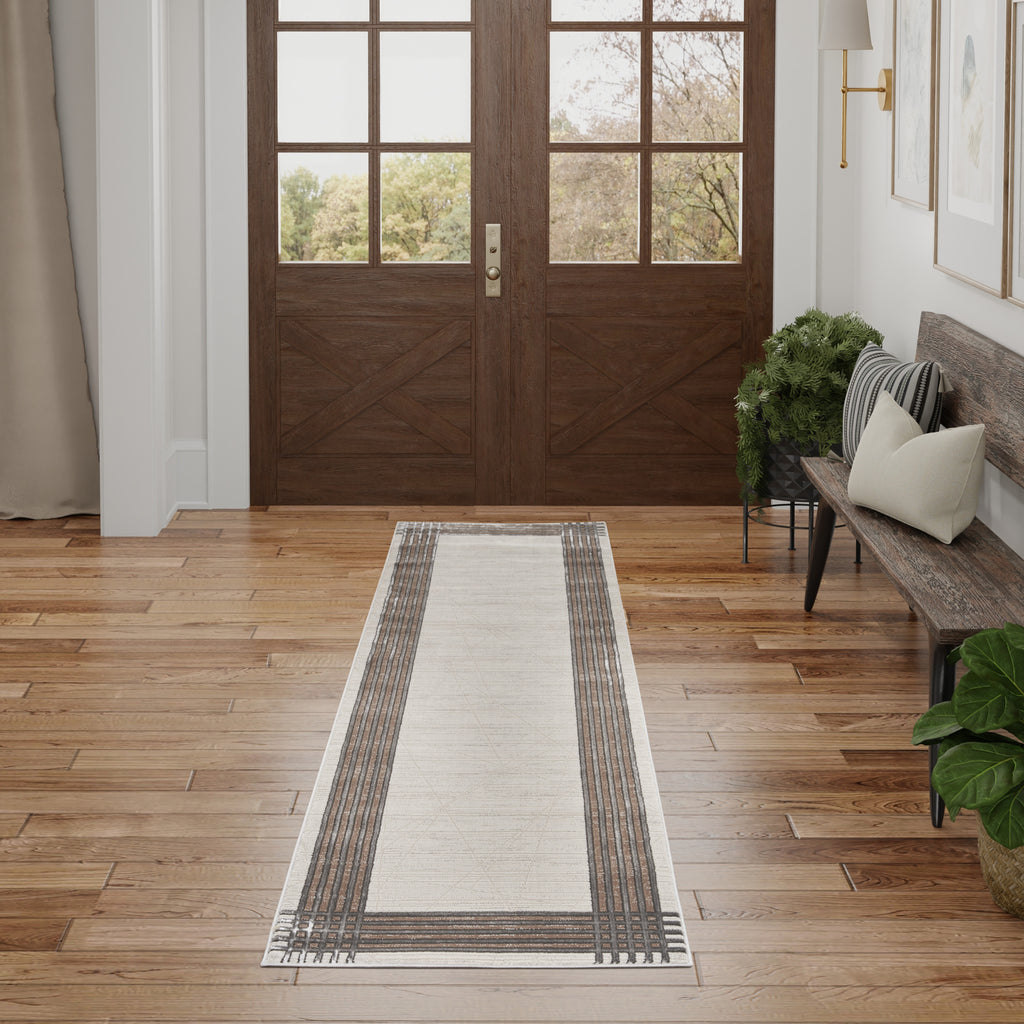 nourison desire dsr01 ivory silver rug
