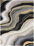 nourison prismatic prs31 charcoal grey rug