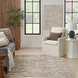 nourison sustainable trends sut06 ivory mocha rug