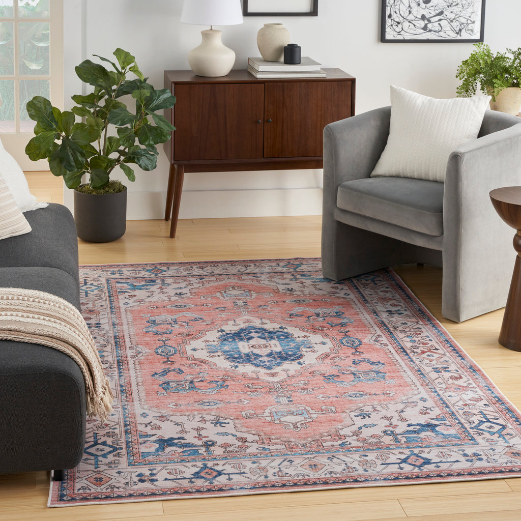 nourison fulton ful11 coral rug