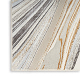 nourison glitz glz21 grey gold rug