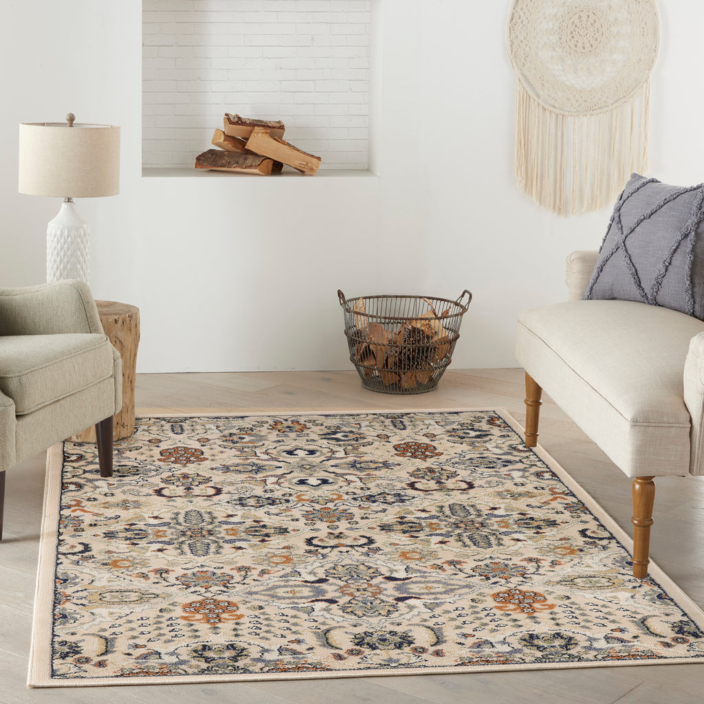 nourison allur alr03 beige rug