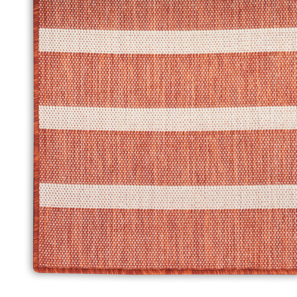 nourison positano pos03 terracotta ivory rug